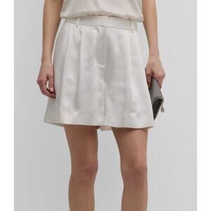 KOBI HALPERIN NWT Jaynie Shorts Ivory Satin Size 4 Bride Bachelorette $398 MSRP